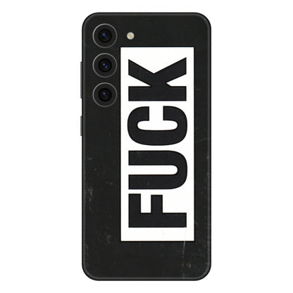 Samsung A/S Series Phone Skins (All Models) - The F Word - 3D Embossed Finish (L-255) Samsung Galaxy S23 (5G)