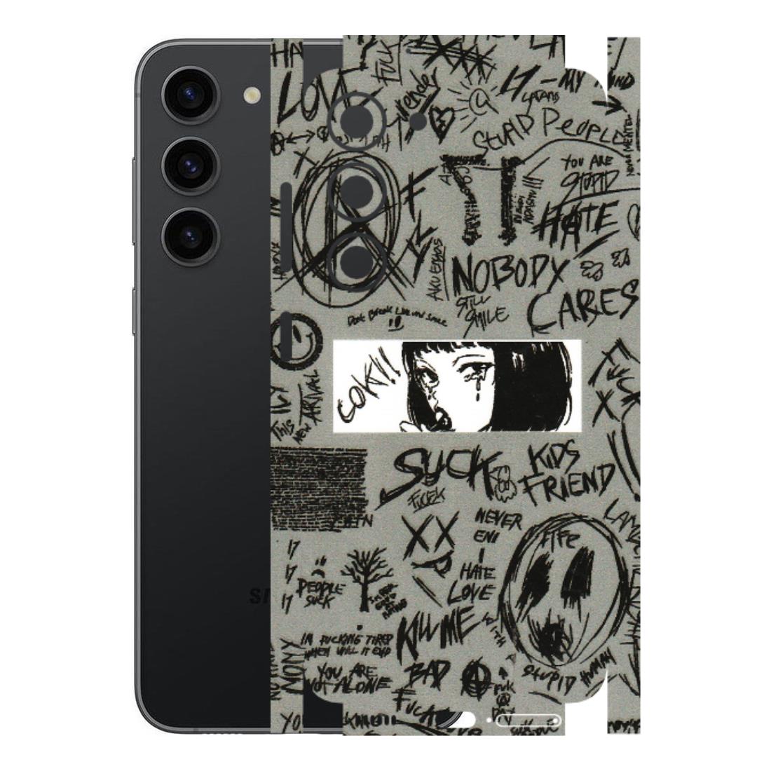 Samsung A/S Series Phone Skins (All Models) - Never Have Love Anime - 3D Embossed Finish (L-260) Samsung Galaxy S23 (5G)