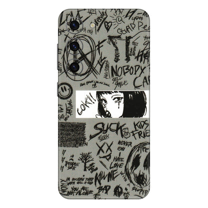 Samsung A/S Series Phone Skins (All Models) - Never Have Love Anime - 3D Embossed Finish (L-260) Samsung Galaxy S23 (5G)