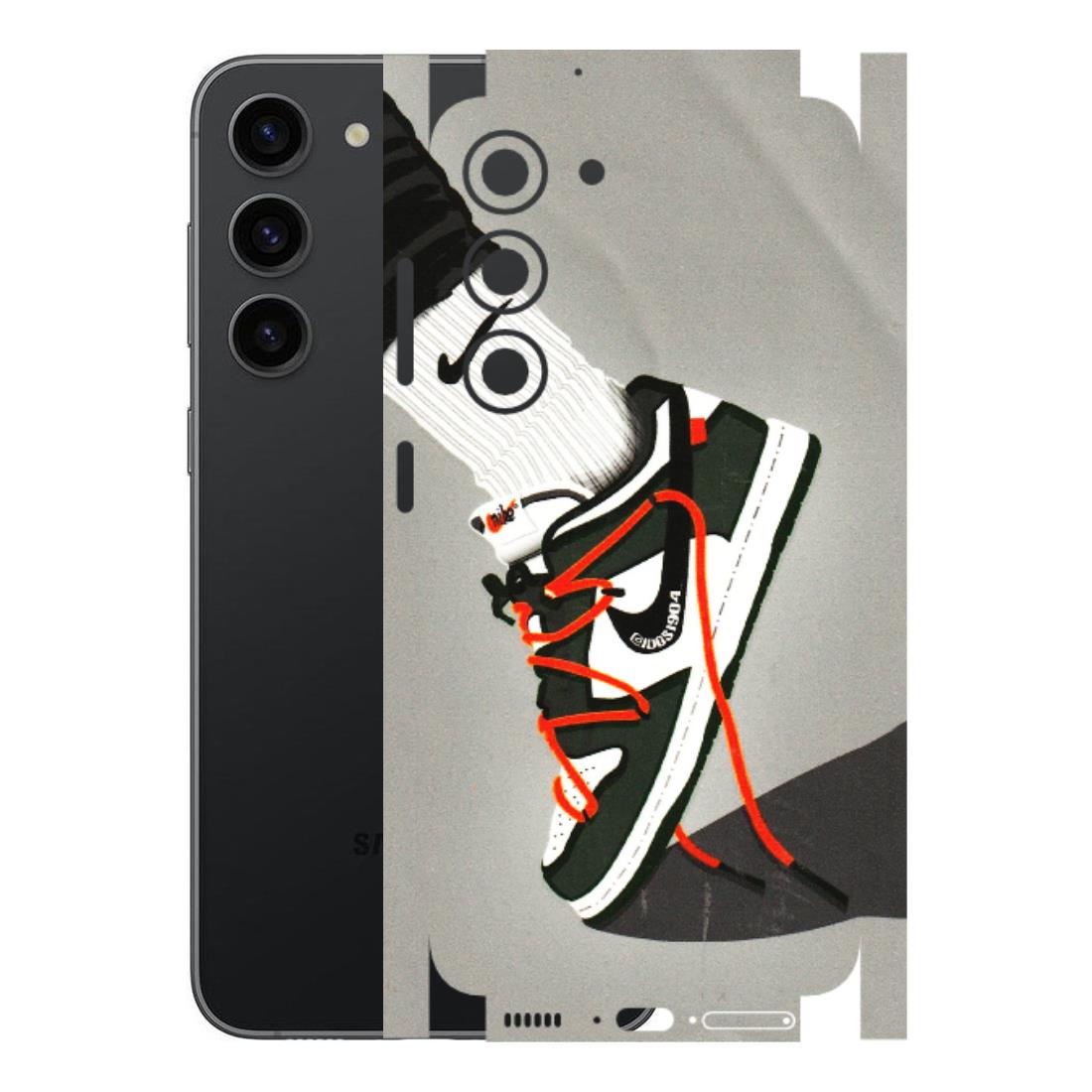Samsung A/S Series Phone Skins (All Models) - New Grey Sneaker - 3D Embossed Finish (L-261) Samsung Galaxy S23 (5G)