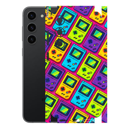 Samsung A/S Series Phone Skins (All Models) - Gameboy Colourful - 3D Embossed Finish (L-266) Samsung Galaxy S23 (5G)