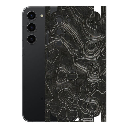 Samsung A/S Series Phone Skins (All Models) - Abstract White Line Map - 3D Embossed Finish (L-269) Samsung Galaxy S23 (5G)