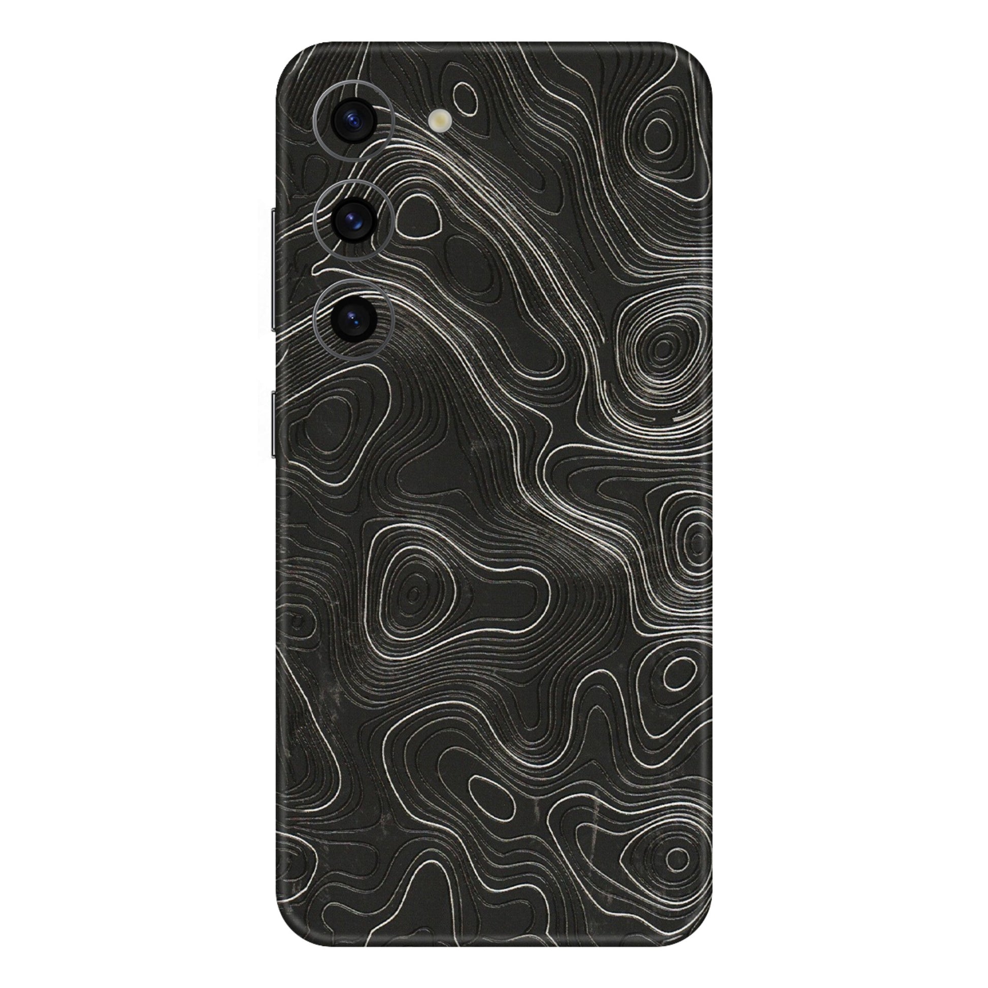 Samsung A/S Series Phone Skins (All Models) - Abstract White Line Map - 3D Embossed Finish (L-269) Samsung Galaxy S23 (5G)