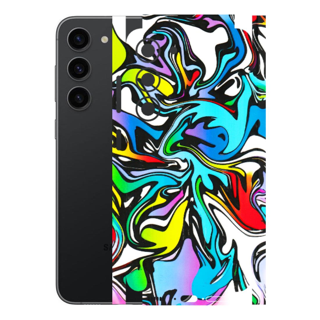 Samsung A/S Series Phone Skins (All Models) - Abstract Colour Paints - 3D Embossed Finish (L-271) Samsung Galaxy S23 (5G)