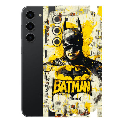 Samsung A/S Series Phone Skins (All Models) - Batman Yellow BT - 3D Embossed Finish (L-304) Samsung Galaxy S23 (5G)