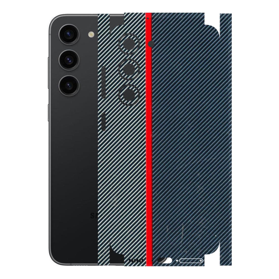 Samsung A/S Series Phone Skins (All Models) - Blue Sober Lines - 3D Embossed Finish (L-305) Samsung Galaxy S23 (5G)