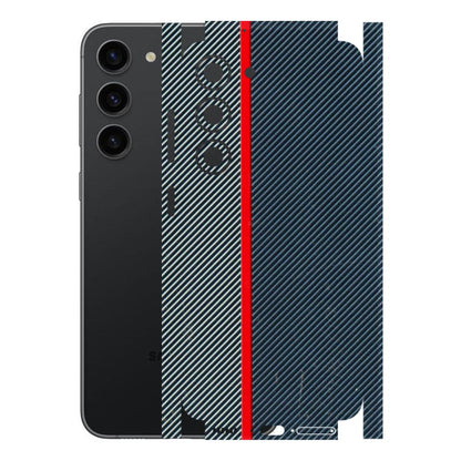 Samsung A/S Series Phone Skins (All Models) - Blue Sober Lines - 3D Embossed Finish (L-305) Samsung Galaxy S23 (5G)