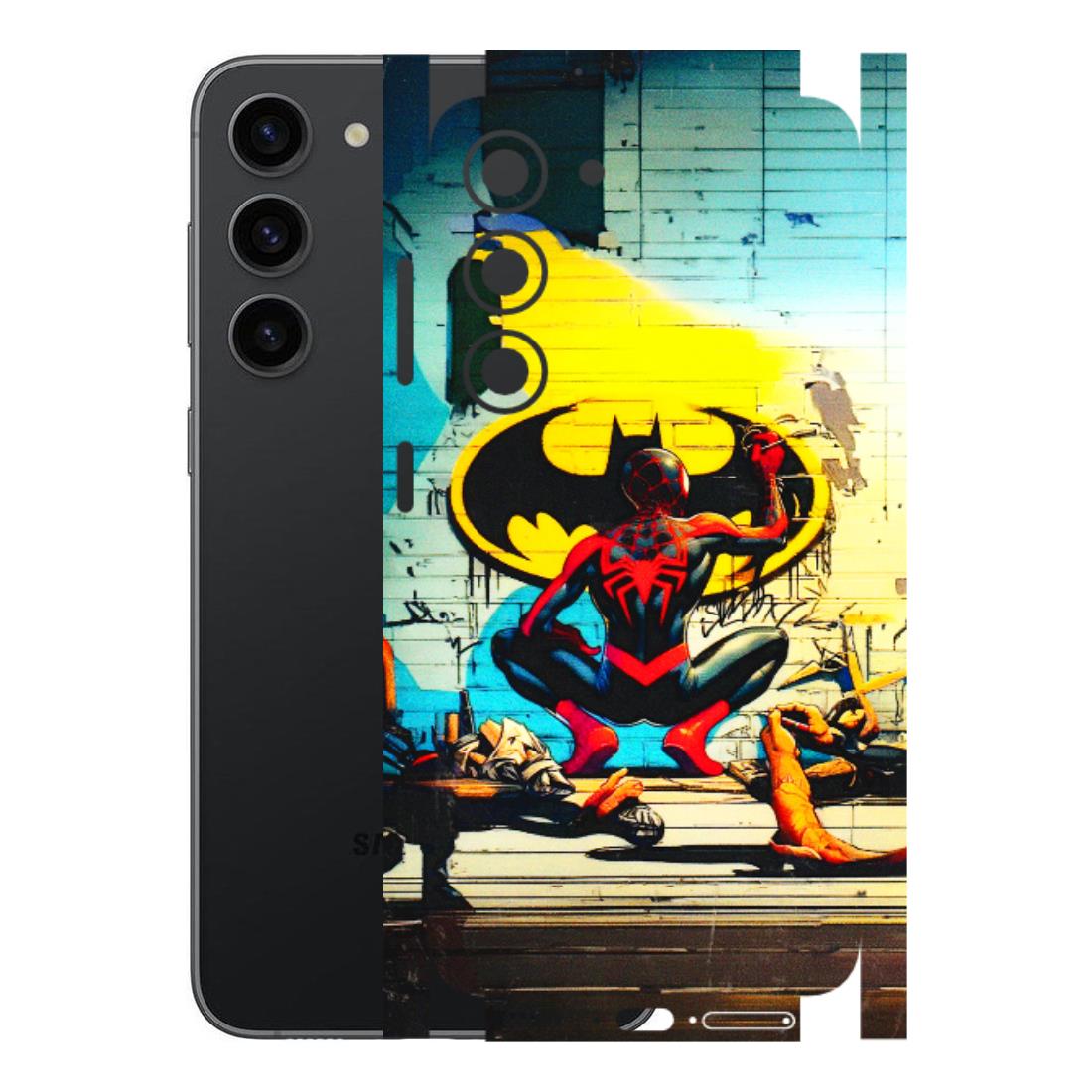 Samsung A/S Series Phone Skins (All Models) - New Spiderman Bat Logo - 3D Embossed Finish (L-309) Samsung Galaxy S23 (5G)