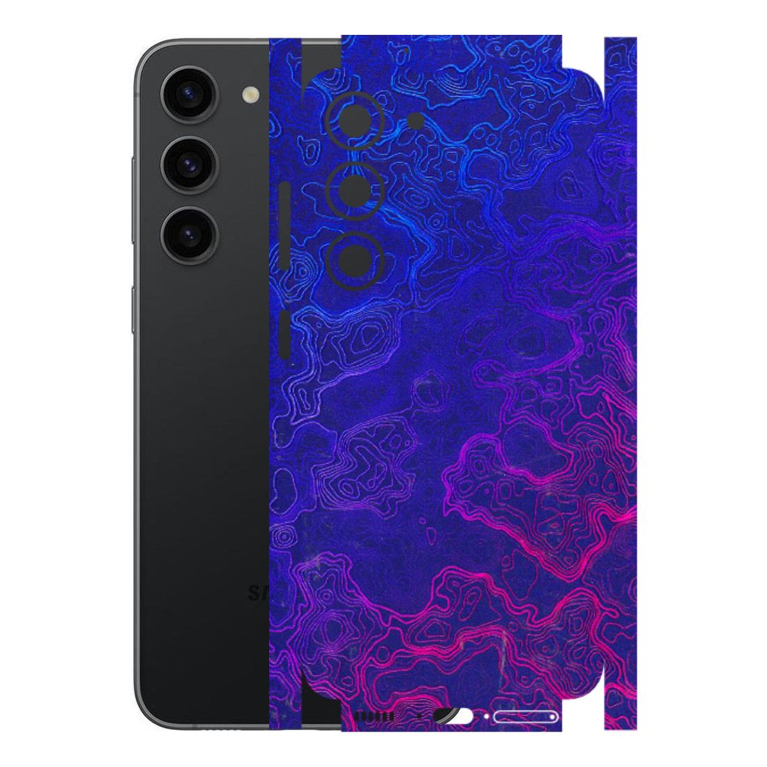 Samsung A/S Series Phone Skins (All Models) - Purple Ripples Swirl - 3D Embossed Finish (L-314) Samsung Galaxy S23 (5G)