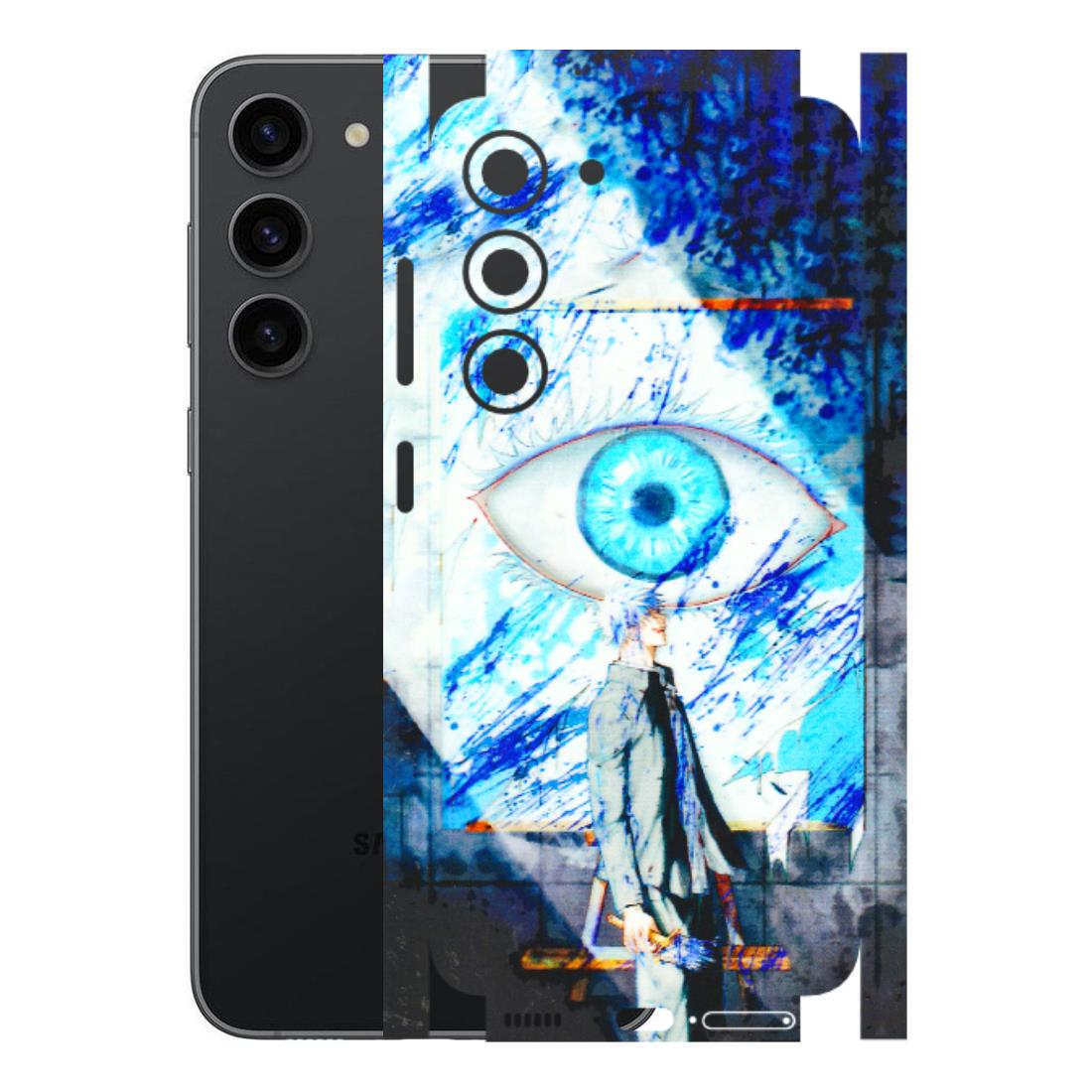 Samsung A/S Series Phone Skins (All Models) - Anime Sea Blue Eye - 3D Embossed Finish (L-318) Samsung Galaxy S23 (5G)