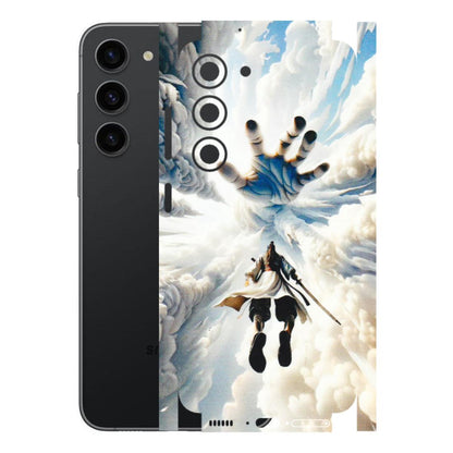 Samsung A/S Series Phone Skins (All Models) - Big Hand With Monkey King - 3D Embossed Finish (L-323) Samsung Galaxy S23 (5G)