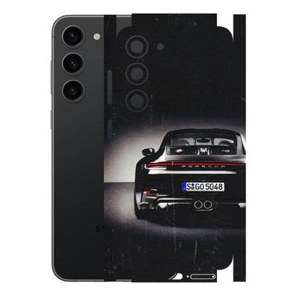 Samsung A/S Series Phone Skins (All Models) - New Black Porsche GT3 - 3D Embossed Finish (L-327) Samsung Galaxy S23 (5G)