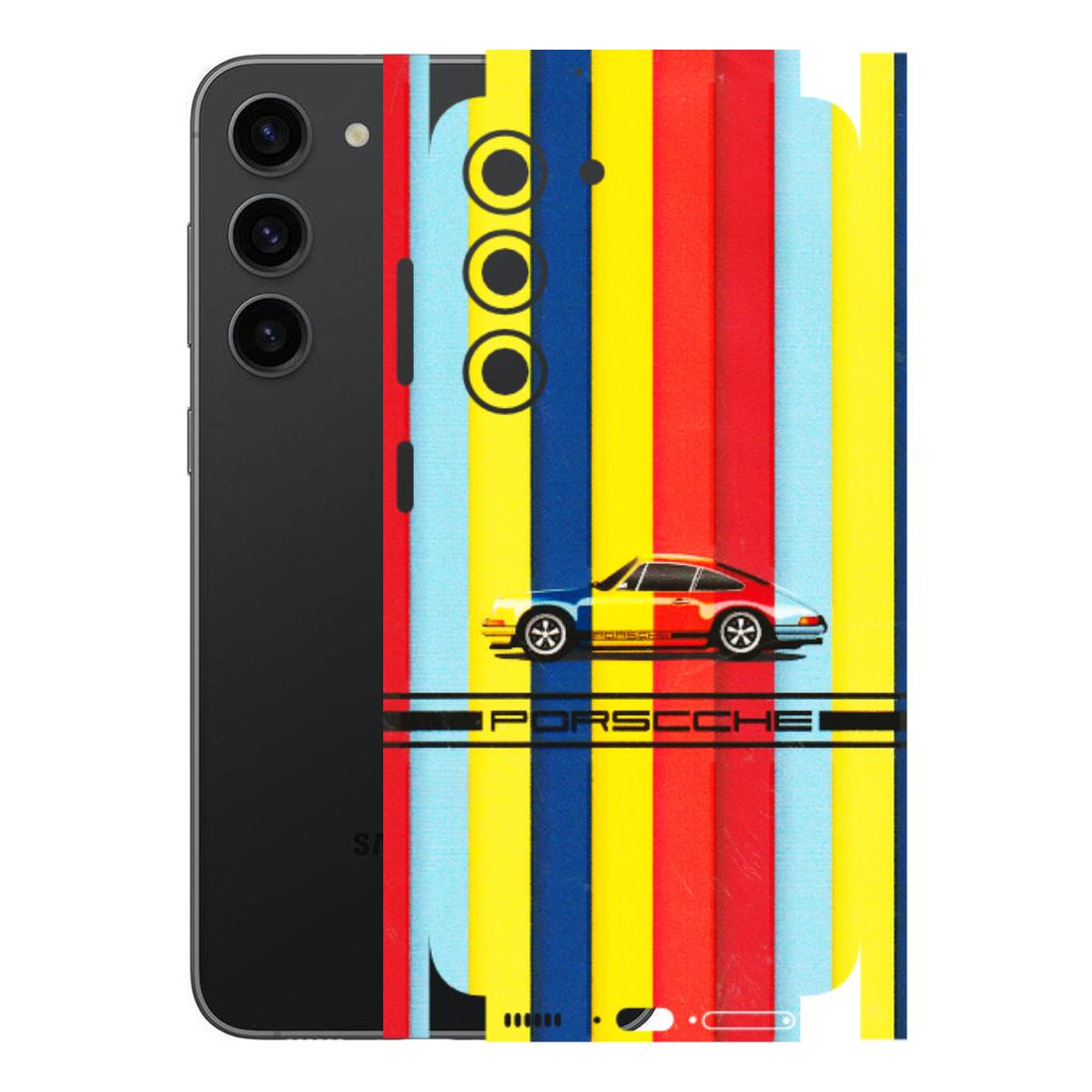 Samsung A/S Series Phone Skins (All Models) - Multicolour Porche - 3D Embossed Finish (L-39) Samsung Galaxy S23 (5G)