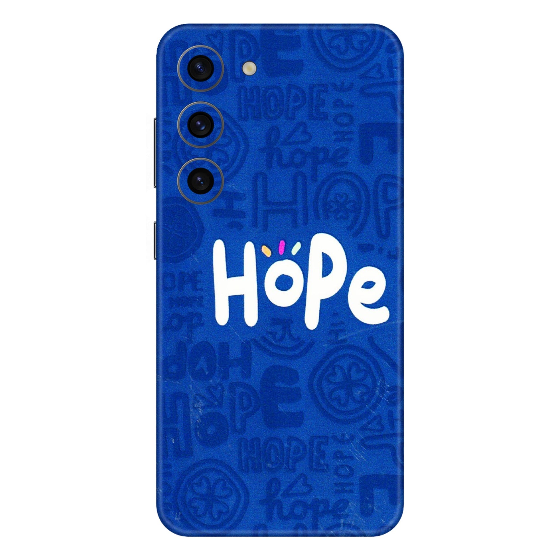 Samsung A/S Series Phone Skins (All Models) - Hope Doodles Blue - 3D Embossed Finish (L-43) Samsung Galaxy S23 (5G)