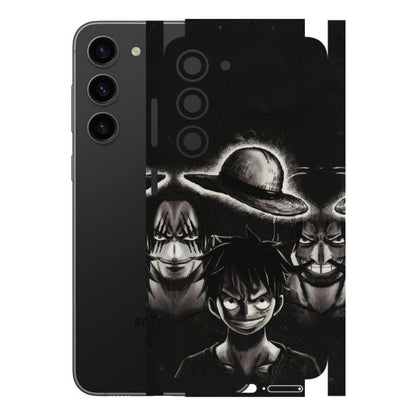 Samsung A/S Series Phone Skins (All Models) - Black Luffy Hat - 3D Embossed Finish (L-57) Samsung Galaxy S23 (5G)
