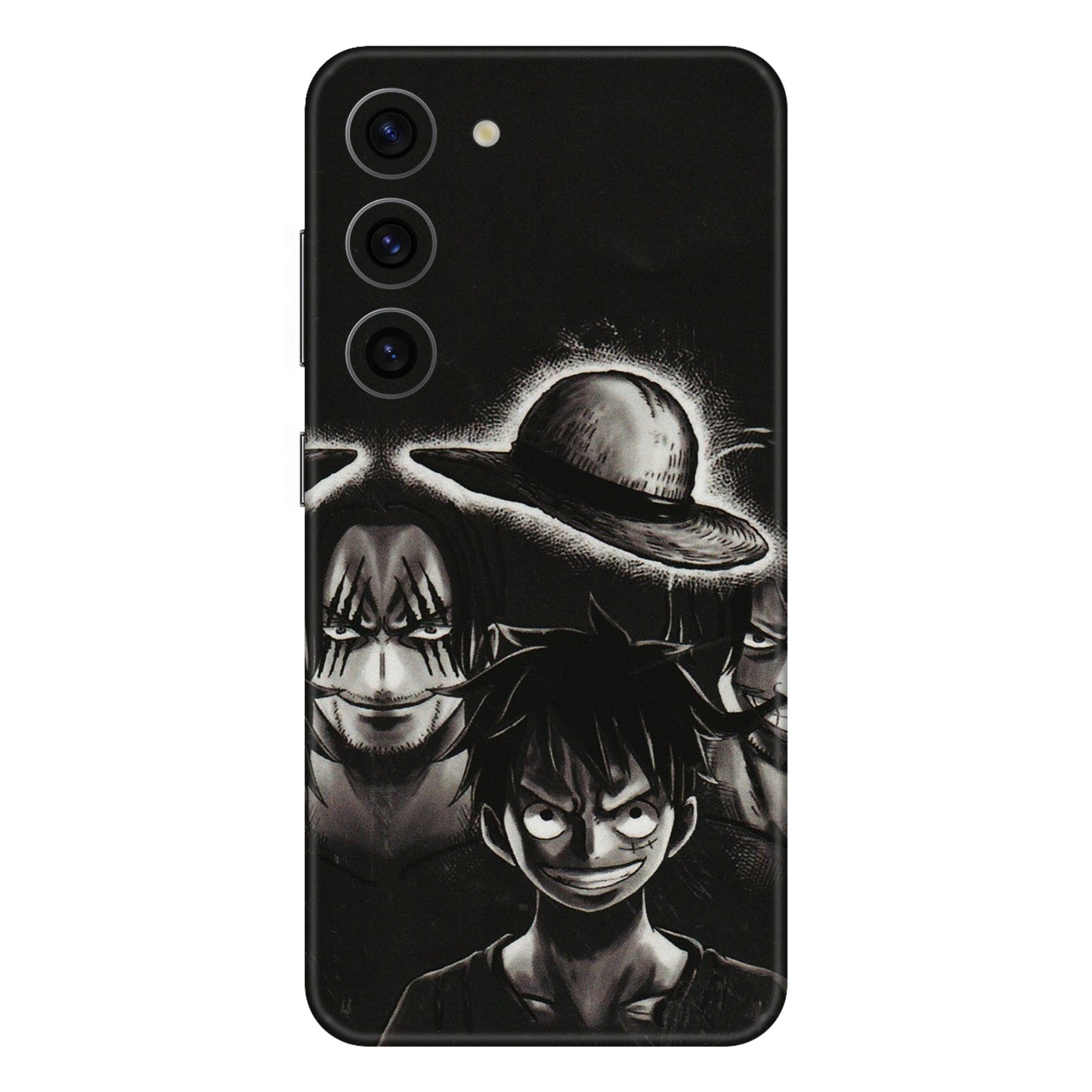 Samsung A/S Series Phone Skins (All Models) - Black Luffy Hat - 3D Embossed Finish (L-57) Samsung Galaxy S23 (5G)
