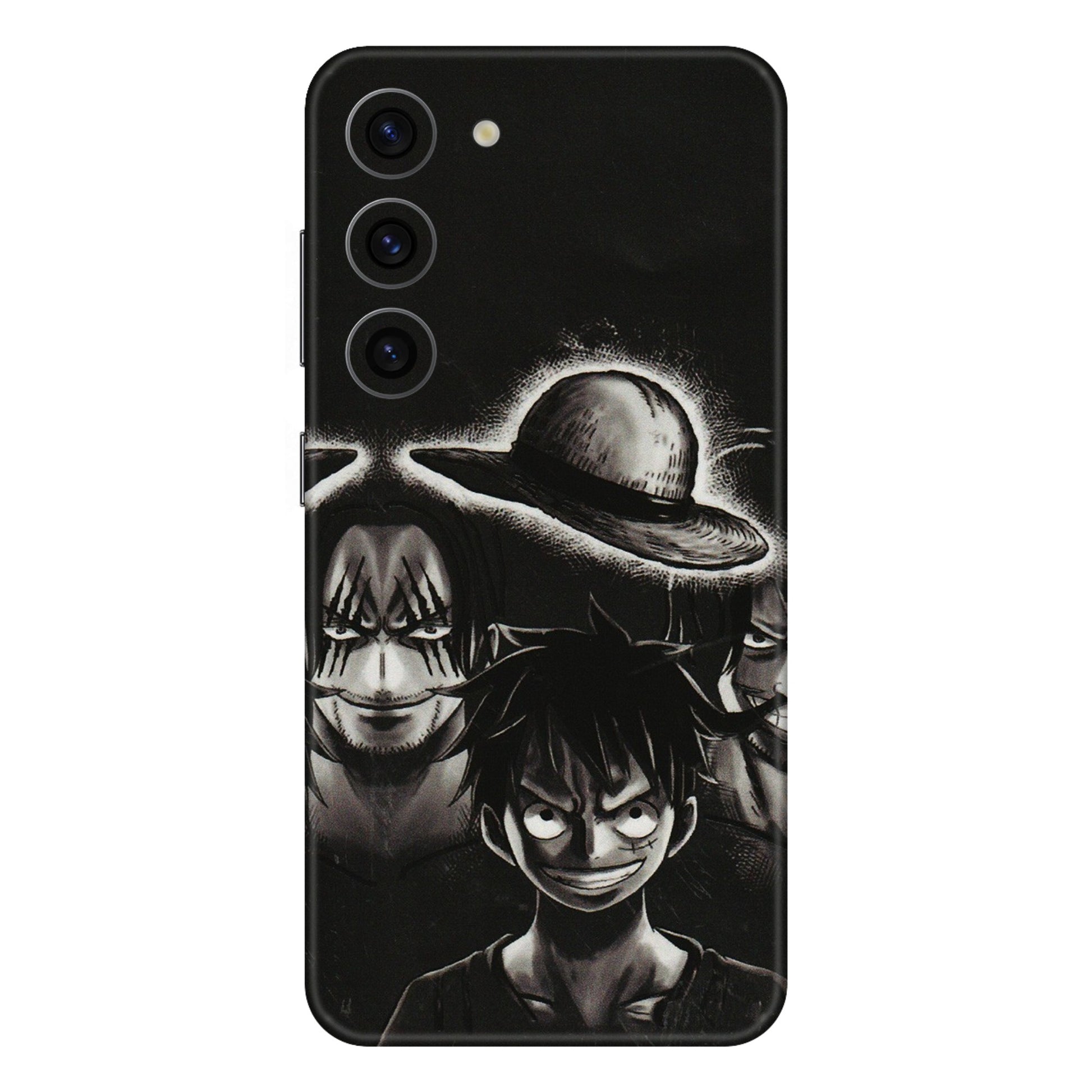Samsung A/S Series Phone Skins (All Models) - Black Luffy Hat - 3D Embossed Finish (L-57) Samsung Galaxy S23 (5G)
