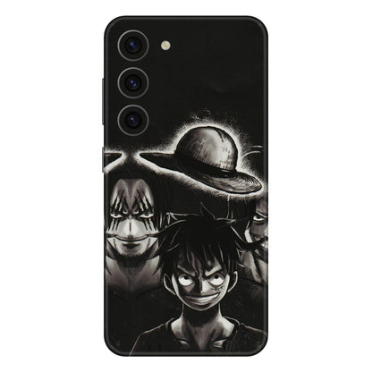 Samsung A/S Series Phone Skins (All Models) - Black Luffy Hat - 3D Embossed Finish (L-57) Samsung Galaxy S23 (5G)