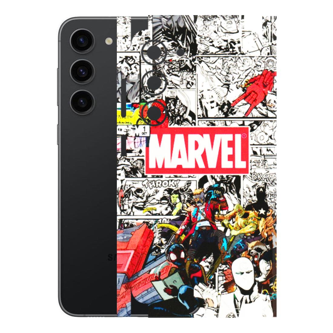 Samsung A/S Series Phone Skins (All Models) - Marvel Colorful Comic - 3D Embossed Finish (L-64) Samsung Galaxy S23 (5G)