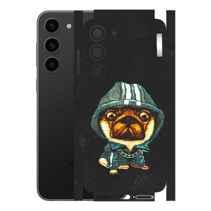 Samsung A/S Series Phone Skins (All Models) - Puppy N Hoodie - 3D Embossed Finish (L-90) Samsung Galaxy S23 (5G)