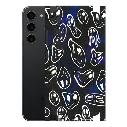 Samsung A/S Series Phone Skins (All Models) - Distorted Smileys - 3D Embossed Finish (L-92) Samsung Galaxy S23 (5G)