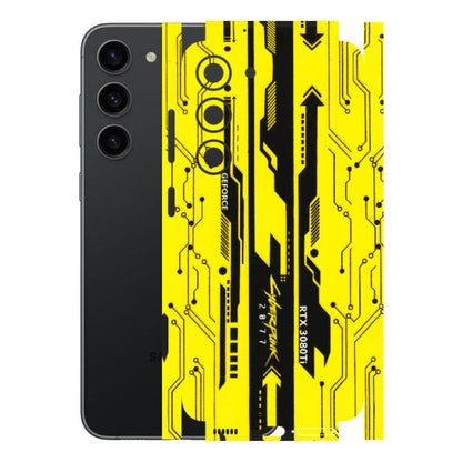 Samsung A/S Series Phone Skins (All Models) - Yellow Cyberpunk - 3D Embossed Finish (L-93) Samsung Galaxy S23 (5G)