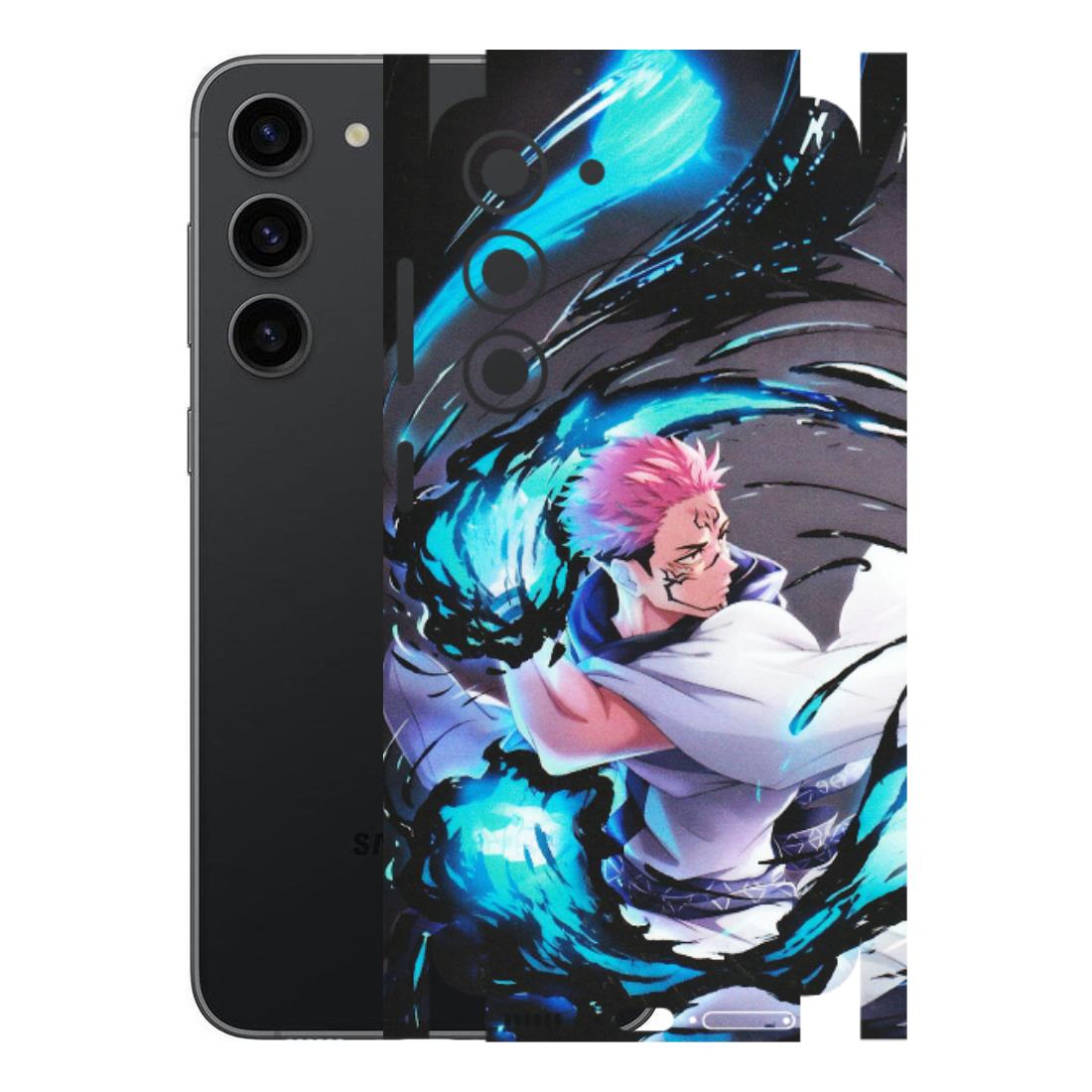 Samsung A/S Series Phone Skins (All Models) - New Jujutsu Kaisen Grey Blue Anime - Matte Finish (M-127) Samsung Galaxy S23 (5G)