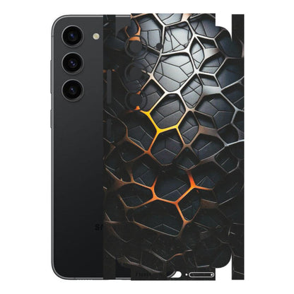 Samsung A/S Series Phone Skins (All Models) - New Abstract Graphite Tiles - Matte Finish (M-130) Samsung Galaxy S23 (5G)