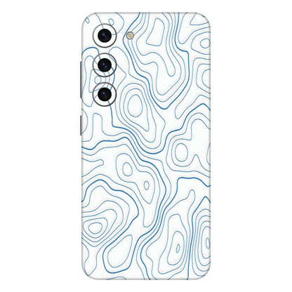 Samsung A/S Series Phone Skins (All Models) - Blue And White Swirls - Matte Finish (M-139) Samsung Galaxy S23 (5G)