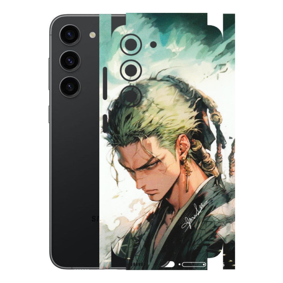 Samsung A/S Series Phone Skins (All Models) - New Roronoa Zoro One Picece Anime - Matte Finish (M-140) Samsung Galaxy S23 (5G)