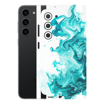 Samsung A/S Series Phone Skins (All Models) - Sky Blue Abstract Colour - Matte Finish (M-146) Samsung Galaxy S23 (5G)