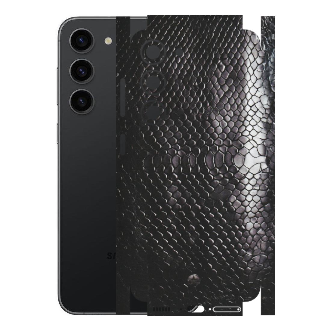Samsung A/S Series Phone Skins (All Models) - Black Snack Leather - Matte Finish (M-147) Samsung Galaxy S23 (5G)