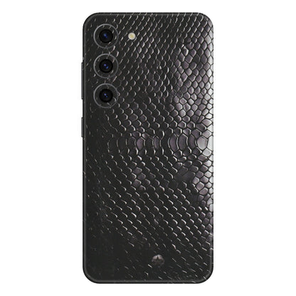 Samsung A/S Series Phone Skins (All Models) - Black Snack Leather - Matte Finish (M-147) Samsung Galaxy S23 (5G)