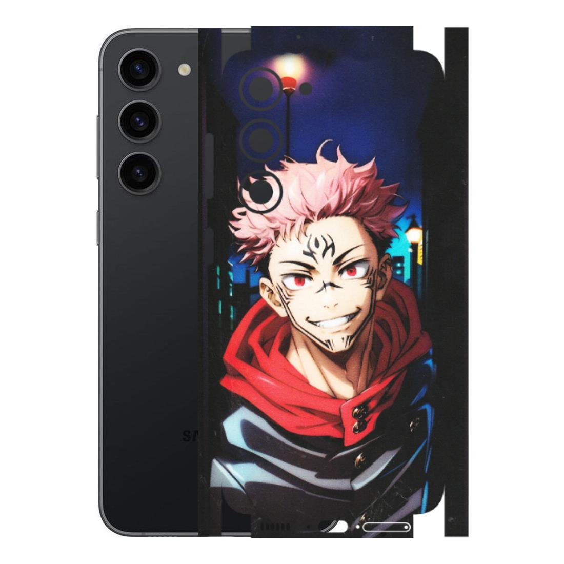 Samsung A/S Series Phone Skins (All Models) - Yuji Itadori Funny Face Anime - Matte Finish (M-152) Samsung Galaxy S23 (5G)