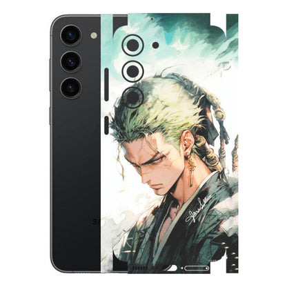 Samsung A/S Series Phone Skins (All Models) - Pirate Hunter One Piece Anime - Matte Finish (M-157) Samsung Galaxy S23 (5G)