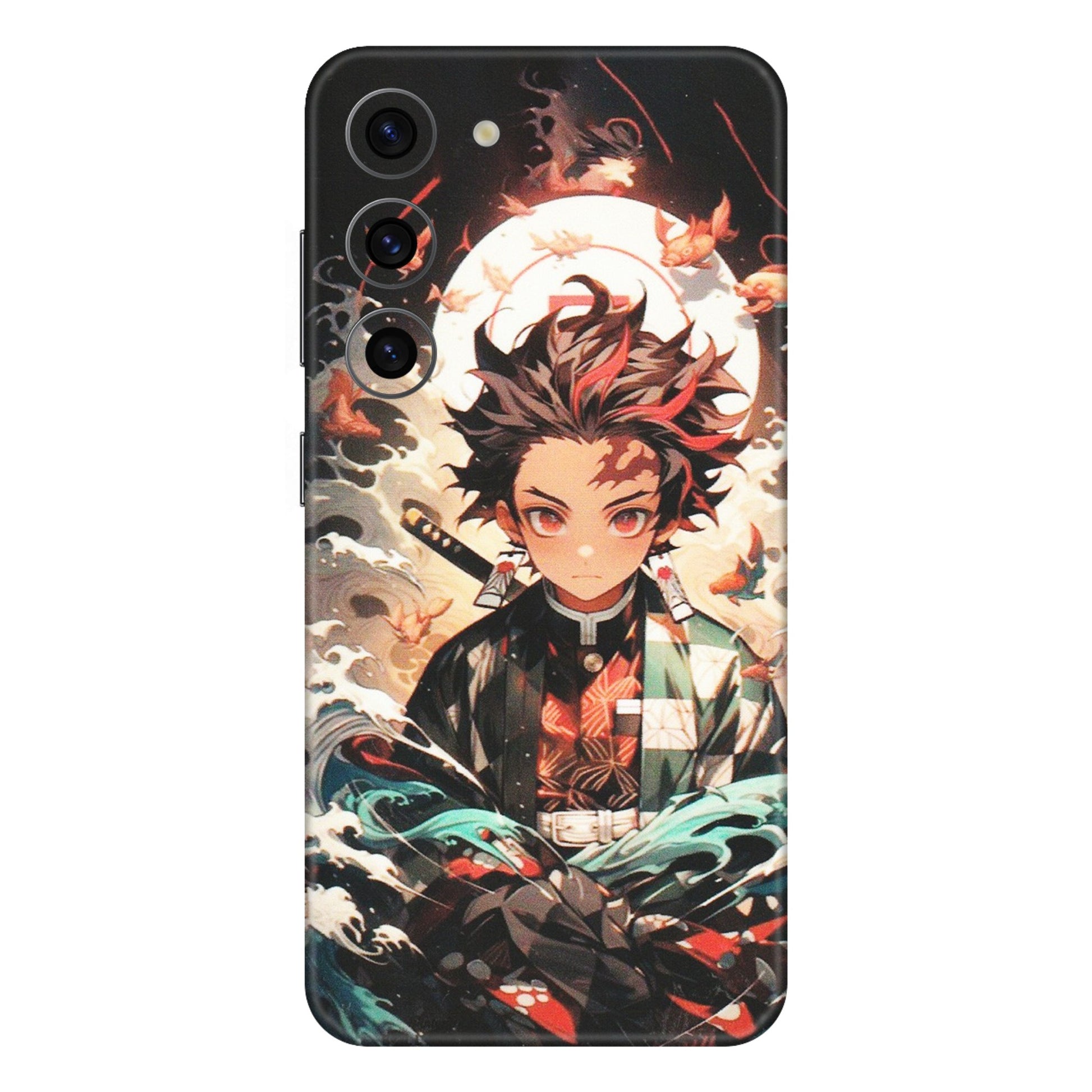 Samsung A/S Series Phone Skins (All Models) - Tanjiro Demon Slayer Anime - Matte Finish (M-158) Samsung Galaxy S23 (5G)