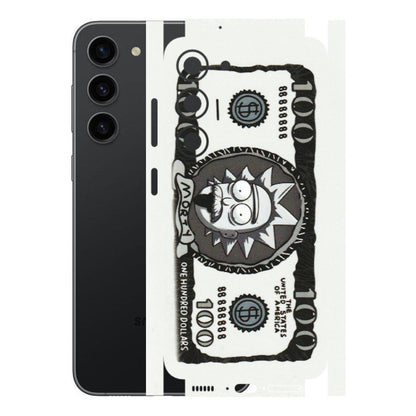 Samsung A/S Series Phone Skins (All Models) - Rick And Morty Hundred Dollar Anime - Matte Finish (M-161) Samsung Galaxy S23 (5G)