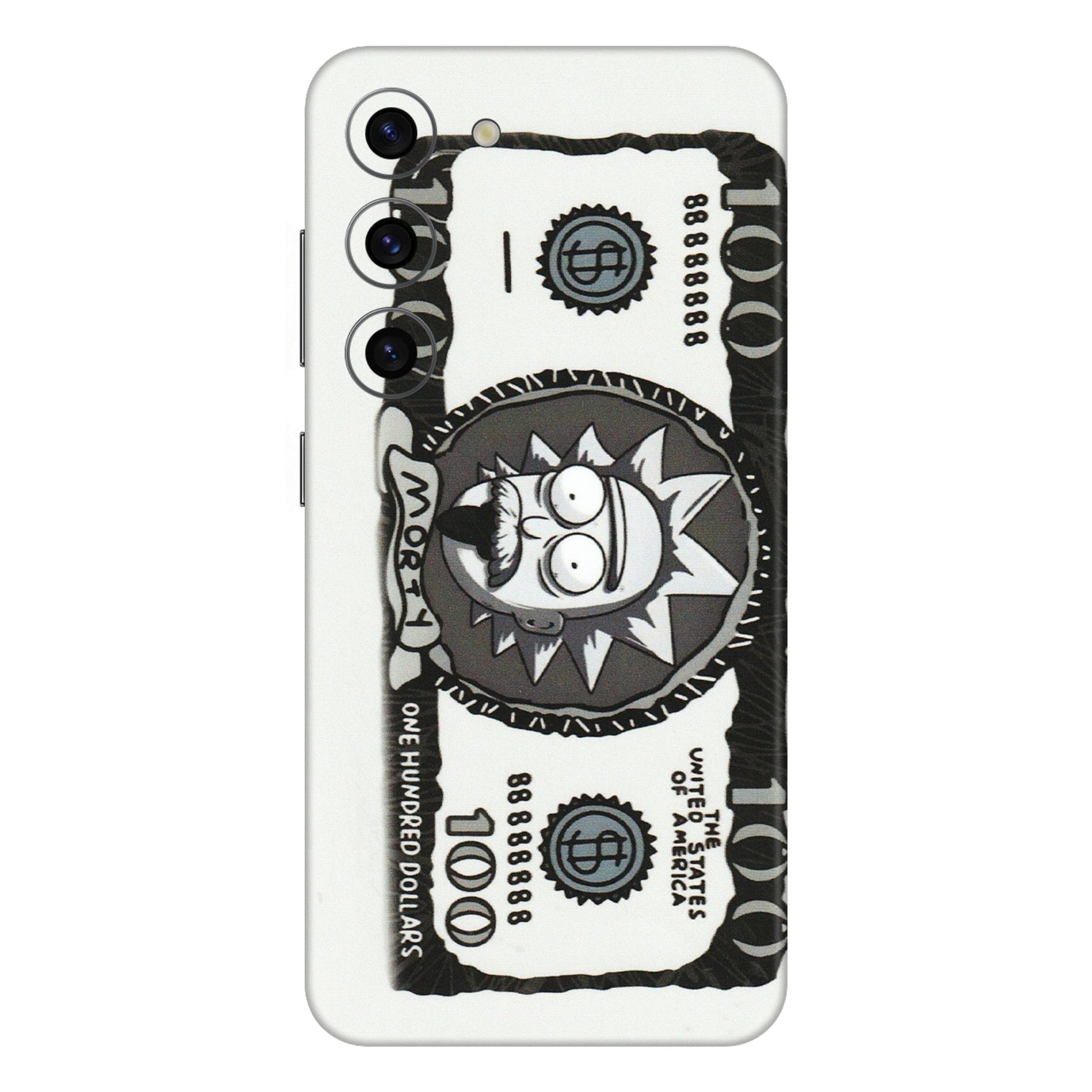 Samsung A/S Series Phone Skins (All Models) - Rick And Morty Hundred Dollar Anime - Matte Finish (M-161) Samsung Galaxy S23 (5G)