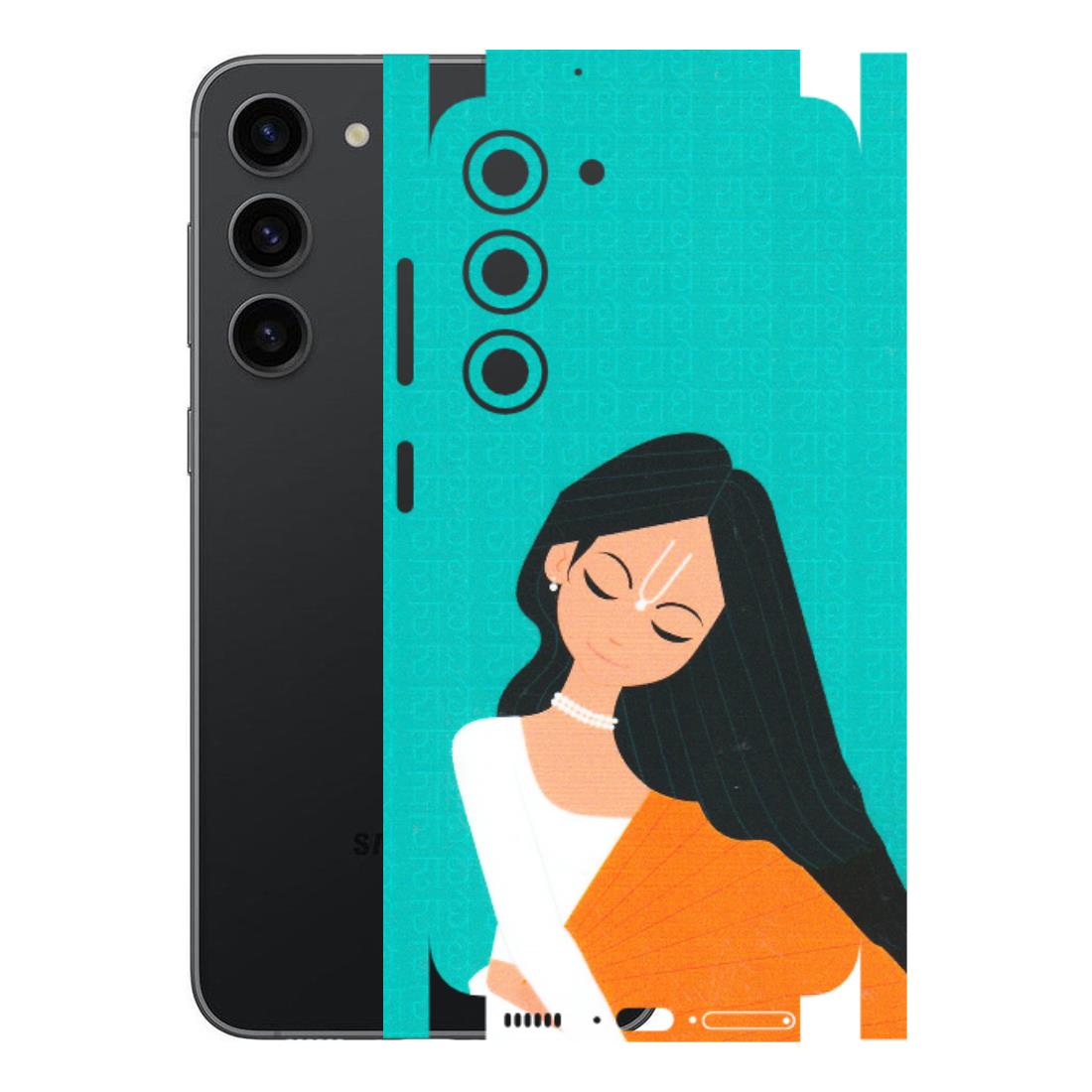 Samsung A/S Series Phone Skins (All Models) - Radhe Radhe With Hindu Symbol - Matte Finish (M-164) Samsung Galaxy S23 (5G)