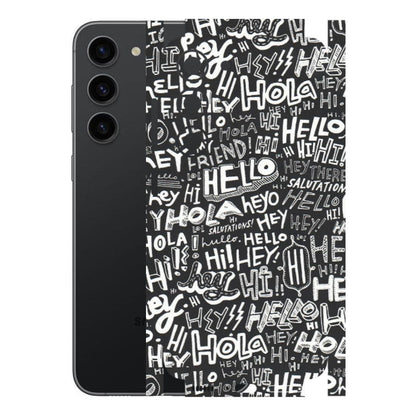Samsung A/S Series Phone Skins (All Models) - Hi Hello Doodles - Matte Finish (M-25) Samsung Galaxy S23 (5G)