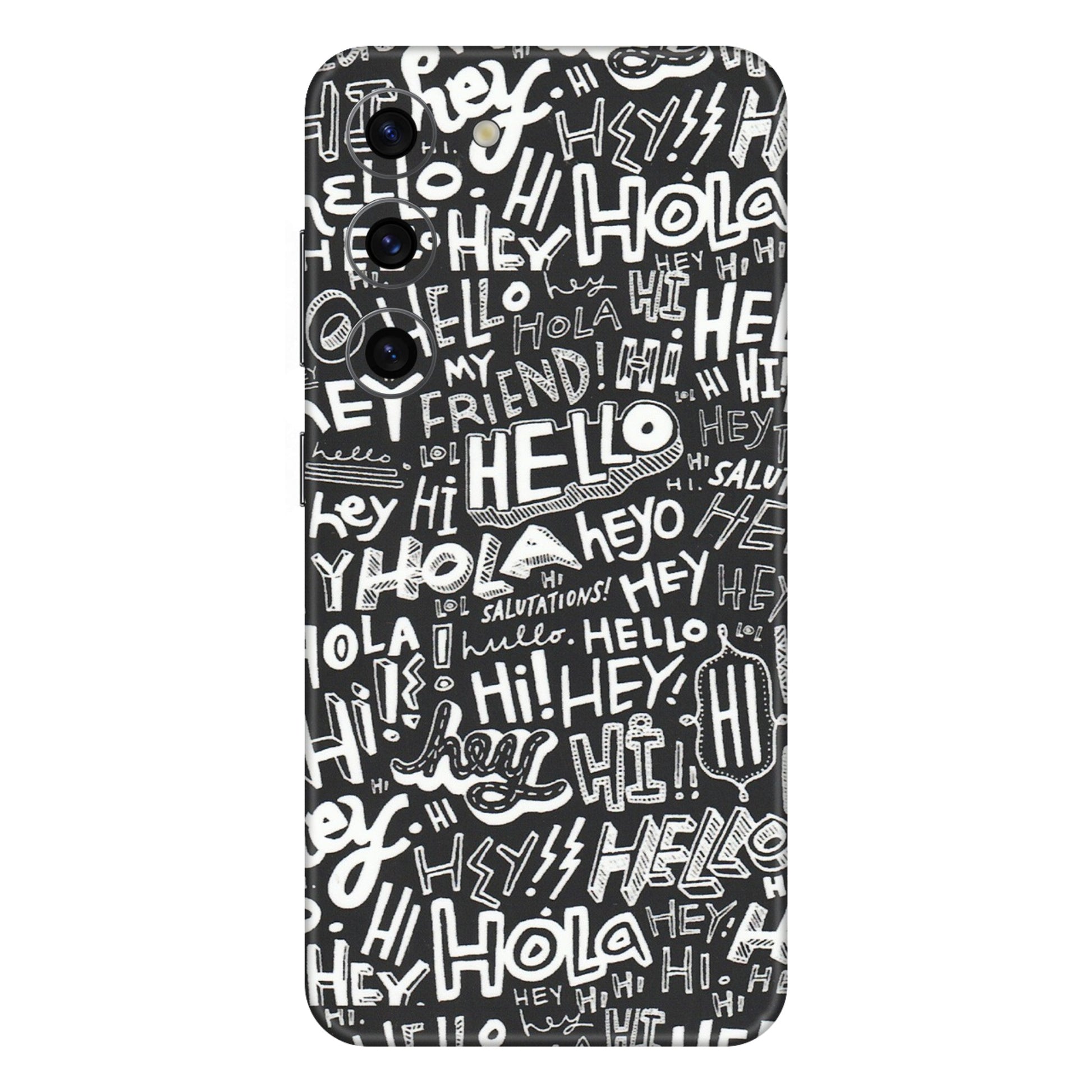 Samsung A/S Series Phone Skins (All Models) - Hi Hello Doodles - Matte Finish (M-25) Samsung Galaxy S23 (5G)