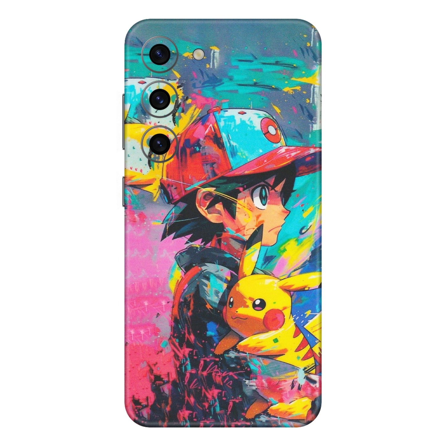 Samsung A/S Series Phone Skins (All Models) - Ash & Pikachu - Matte Finish (M-26) Samsung Galaxy S23 (5G)