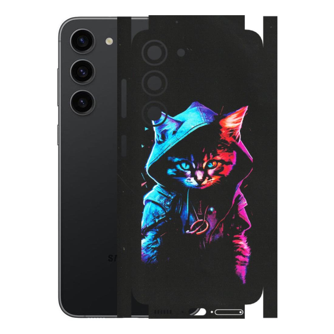 Samsung A/S Series Phone Skins (All Models) - Cyberpunk Cat - Matte Finish (M-45) Samsung Galaxy S23 (5G)