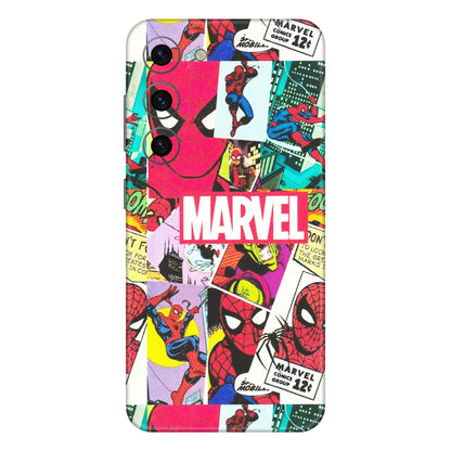 Samsung A/S Series Phone Skins (All Models) - Marvel Comic Spiderman Grafitti - Matte Finish (M-72) Samsung Galaxy S23 (5G)