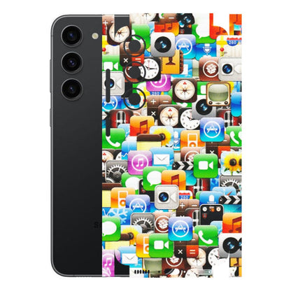 Samsung A/S Series Phone Skins (All Models) - All Apple Icons - Matte Finish (M-93) Samsung Galaxy S23 (5G)