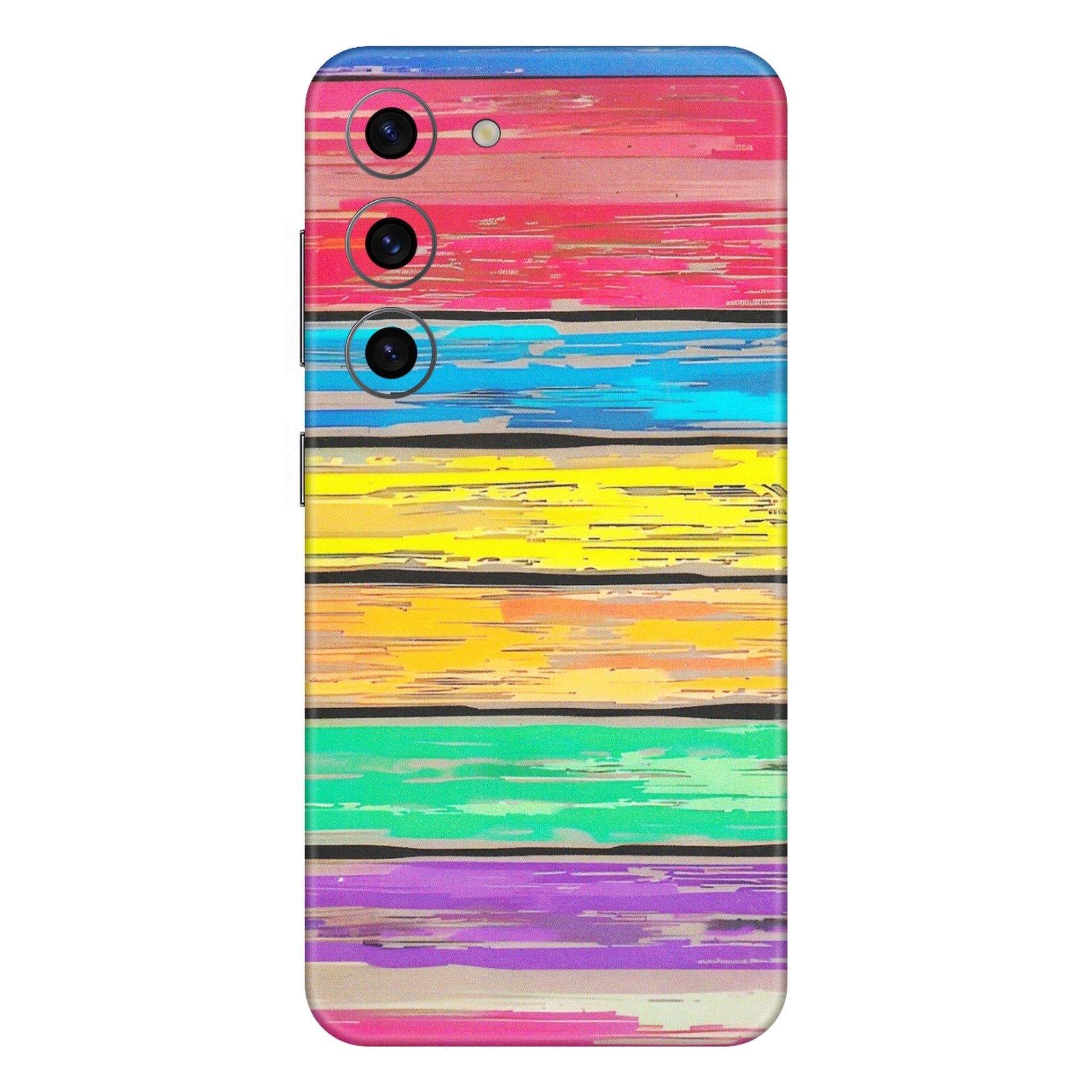 Samsung A/S Series Phone Skins (All Models) - Multi Colour Wooden Wall - Matte Finish (M-96) Samsung Galaxy S23 (5G)