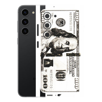 Samsung A/S Series Phone Skins (All Models) - 100 Dollar Currency - Transparent Finish (T-01) Samsung Galaxy S23 (5G)