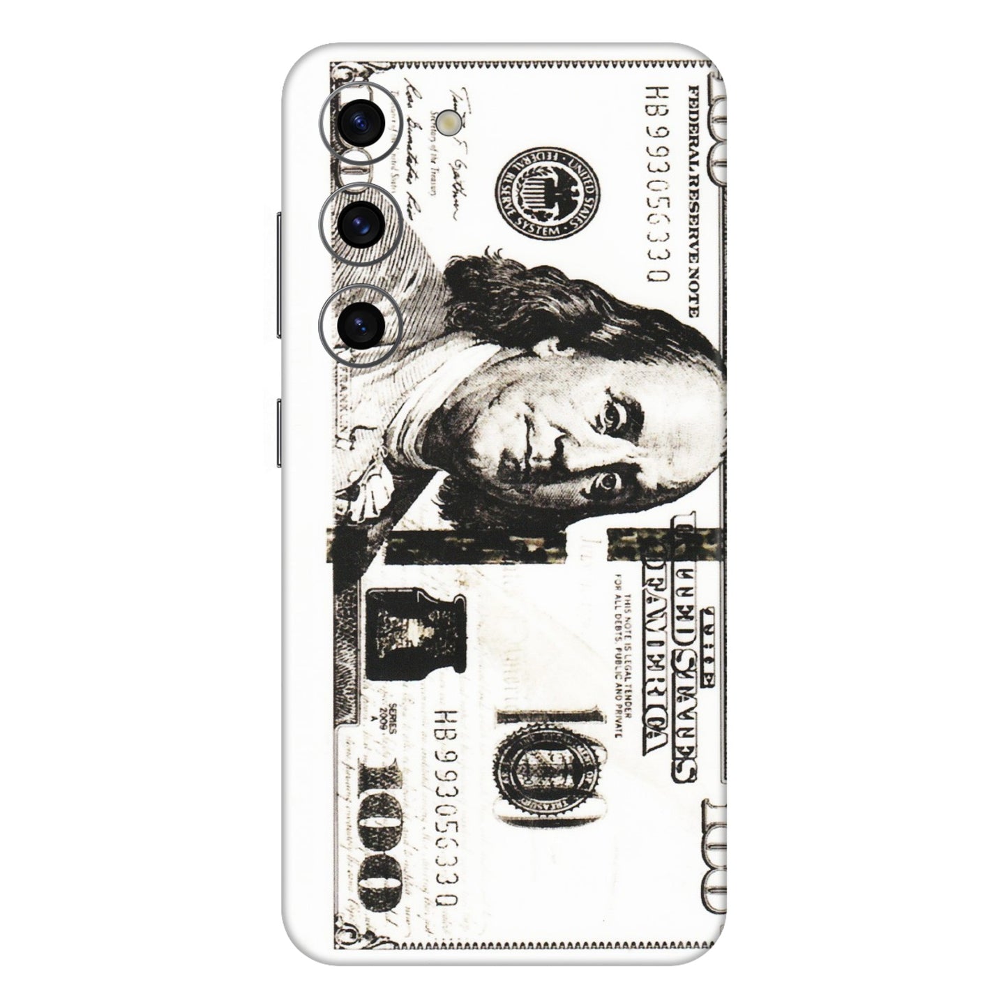 Samsung A/S Series Phone Skins (All Models) - 100 Dollar Currency - Transparent Finish (T-01) Samsung Galaxy S23 (5G)