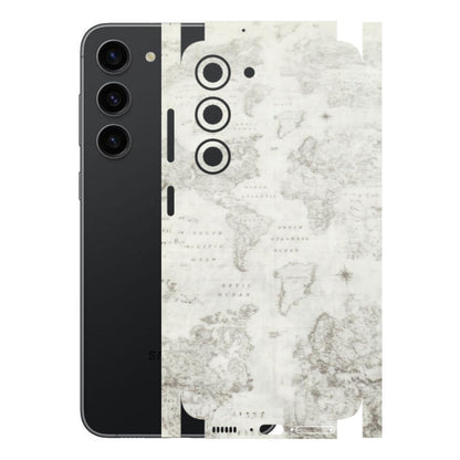 Samsung A/S Series Phone Skins (All Models) - World Travel Map - Transparent Finish (T-04) Samsung Galaxy S23 (5G)