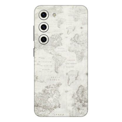 Samsung A/S Series Phone Skins (All Models) - World Travel Map - Transparent Finish (T-04) Samsung Galaxy S23 (5G)